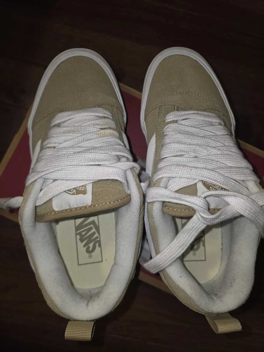 Vans Knu Stack Platform Sneakers in Cornstalk Brown
